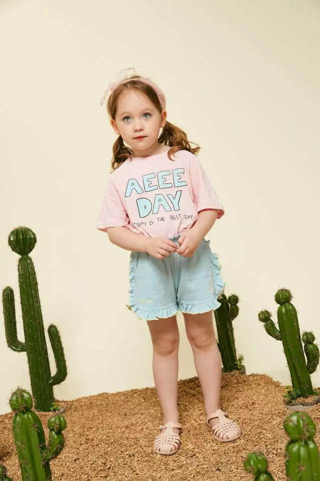 Aeeeday - Korean Children Fashion - #minifashionista - Lettering Cool Tee - 2