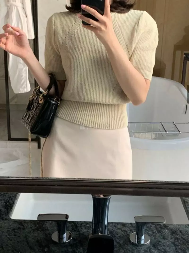 Alamode - Korean Women Fashion - #womensfashion - Puff Knit - 4