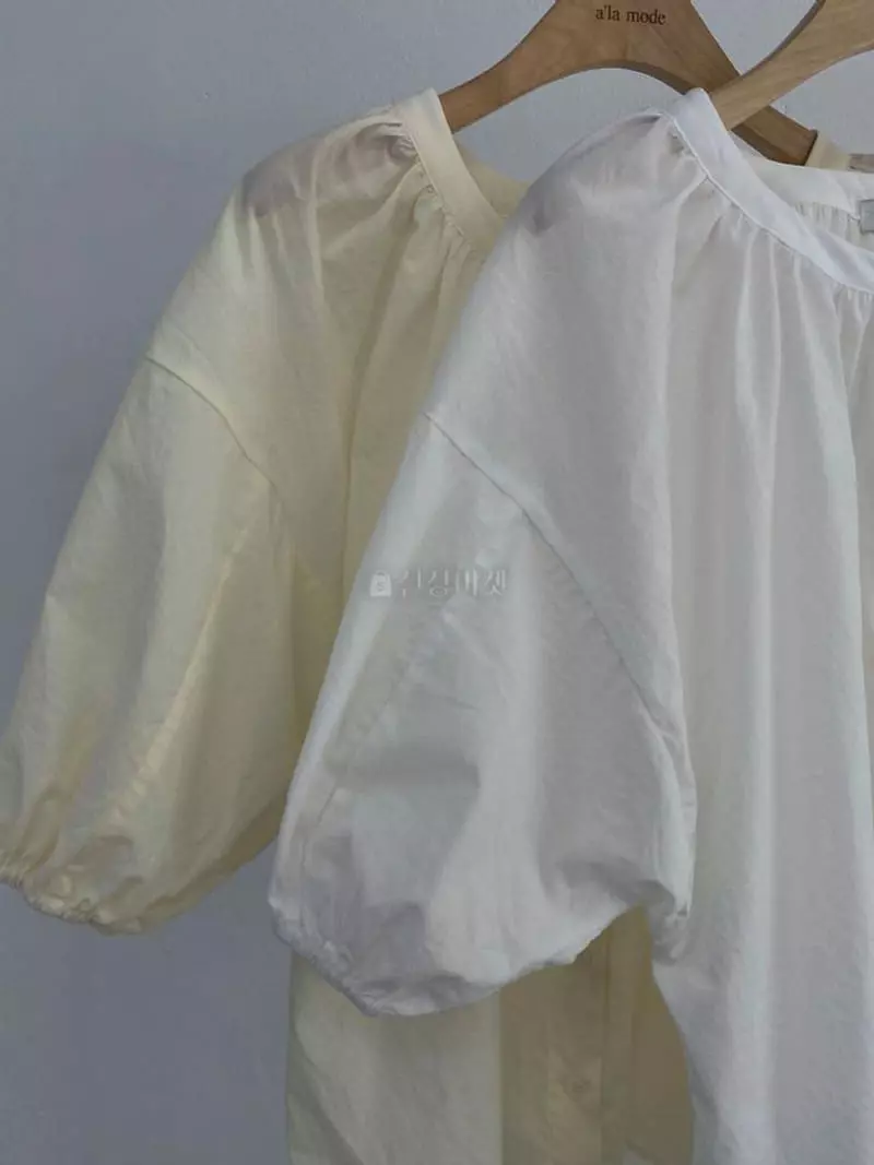 Alamode - Korean Women Fashion - #momslook - Puff Blouse - 3