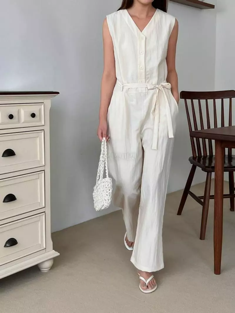 Alamode - Korean Women Fashion - #momslook - Salt Jumpsuit - 3