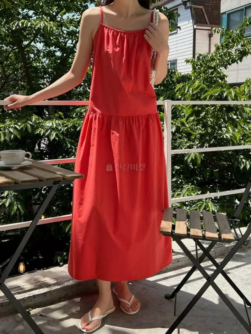 Alamode - Korean Women Fashion - #momslook - Shirring One-piece - 3