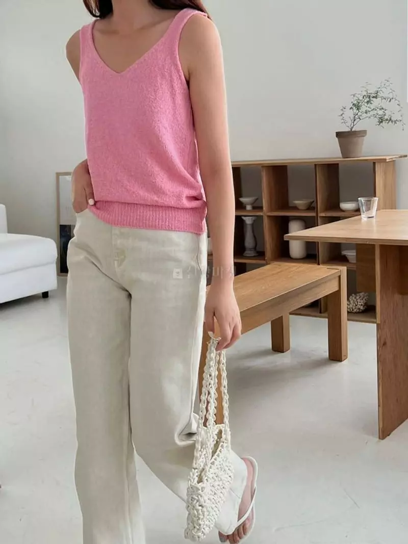Alamode - Korean Women Fashion - #momslook - Bookle Sleeveless - 3