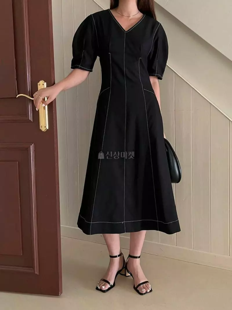 Alamode - Korean Women Fashion - #restrostyle - Slim One-piece - 4