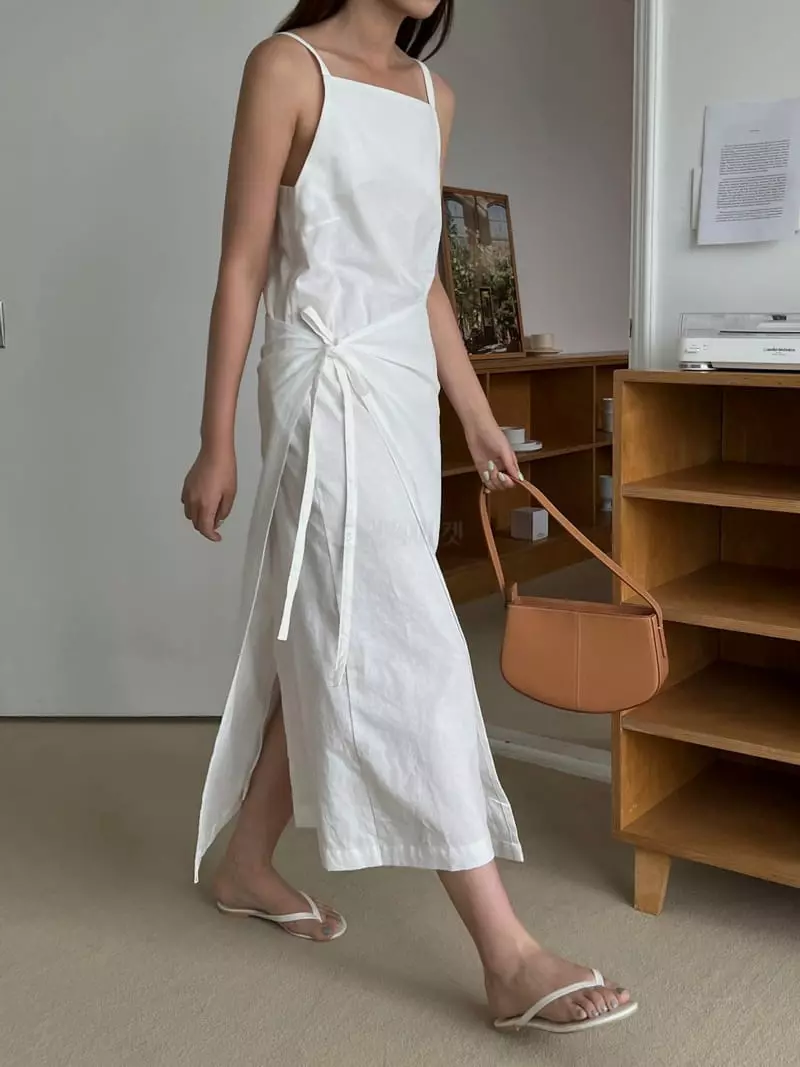 Alamode - Korean Women Fashion - #shopsmall - Wrap One-piece - 2