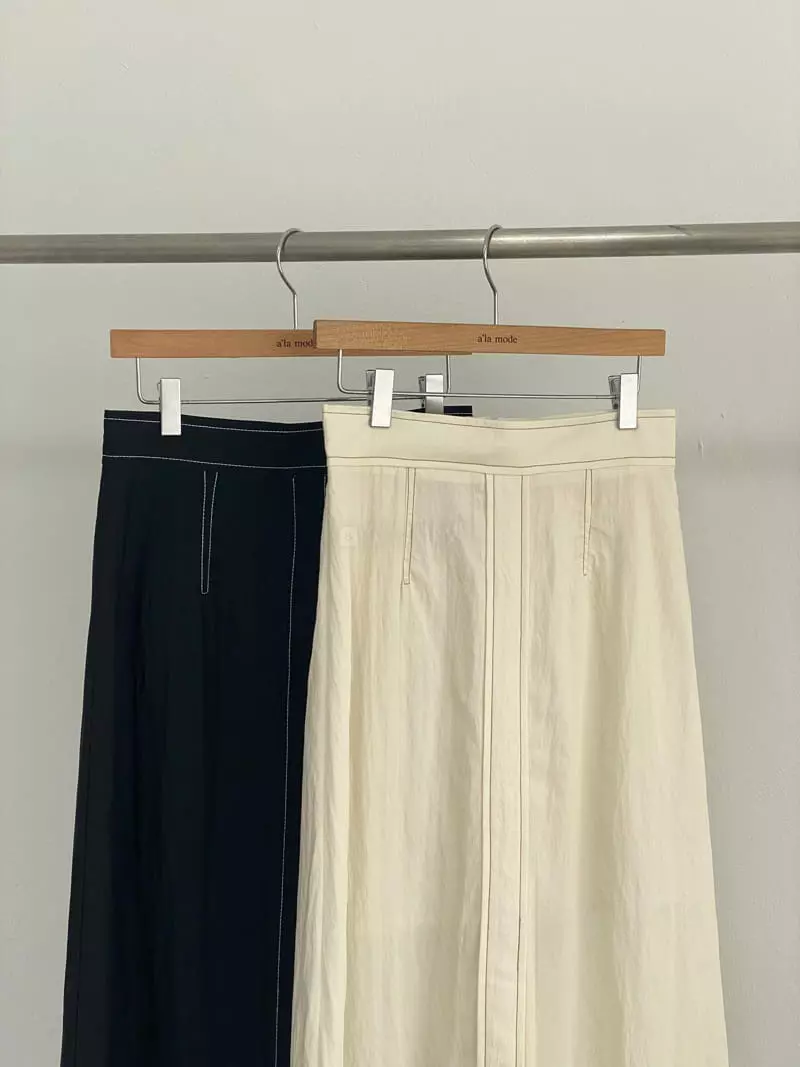 Alamode - Korean Women Fashion - #vintagekidsstyle - Madeleine Skirt - 3