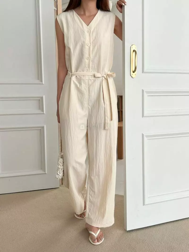 Alamode - Korean Women Fashion - #momslook - Salt Jumpsuit - 4