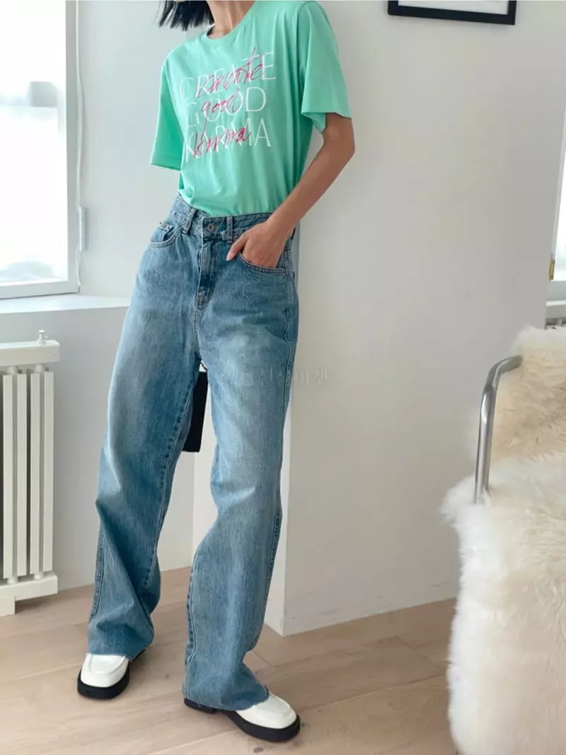 Almond Pepe - Korean Women Fashion - #momslook - Hand Printing Tee - 3