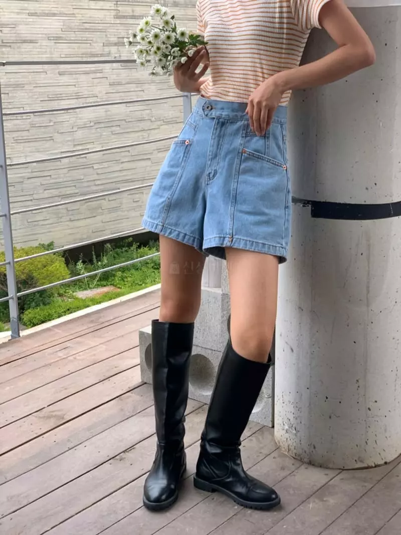 Almond Pepe - Korean Women Fashion - #momslook - Pumpkin Stripes Tee - 3
