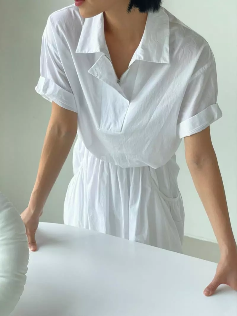 Almond Pepe - Korean Women Fashion - #womensfashion - Mone String Shirt - 4
