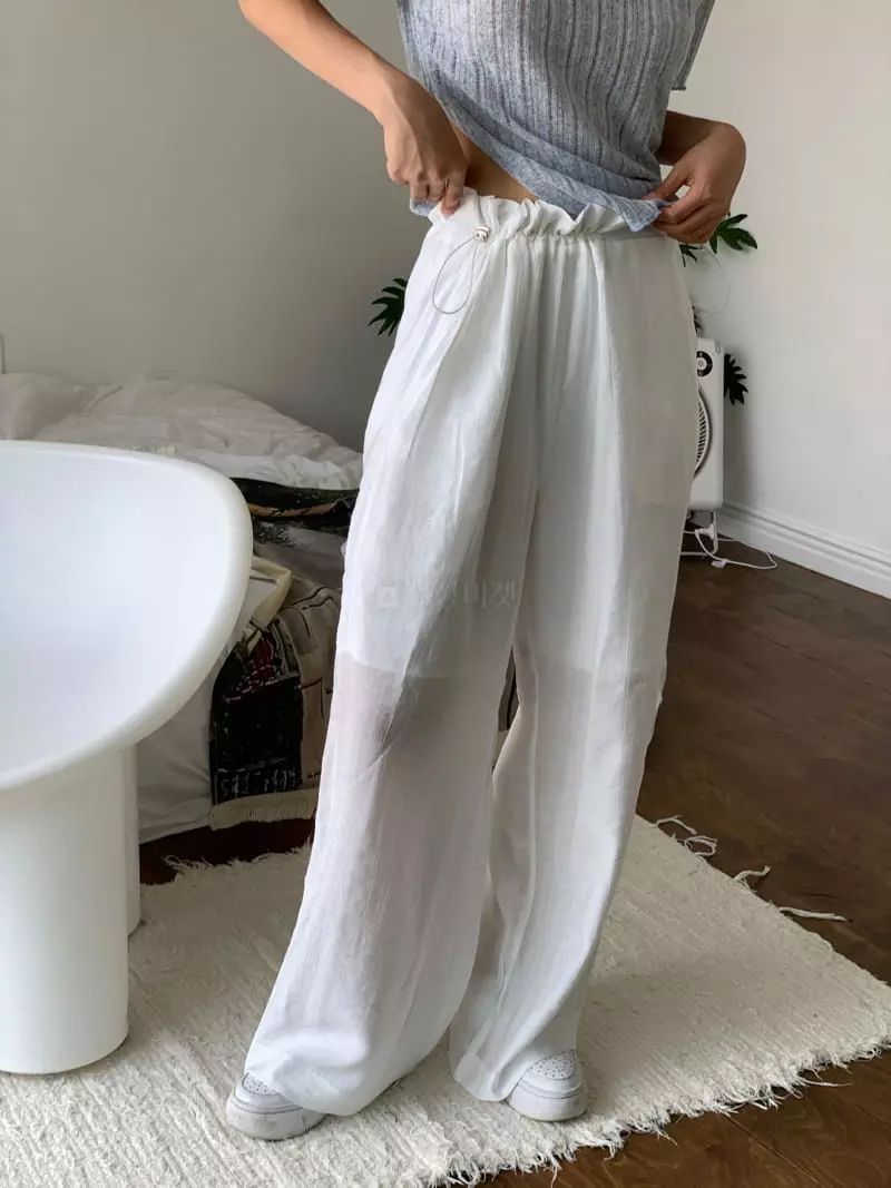 Almond Pepe - Korean Women Fashion - #momslook - Rinkle Pants - 2