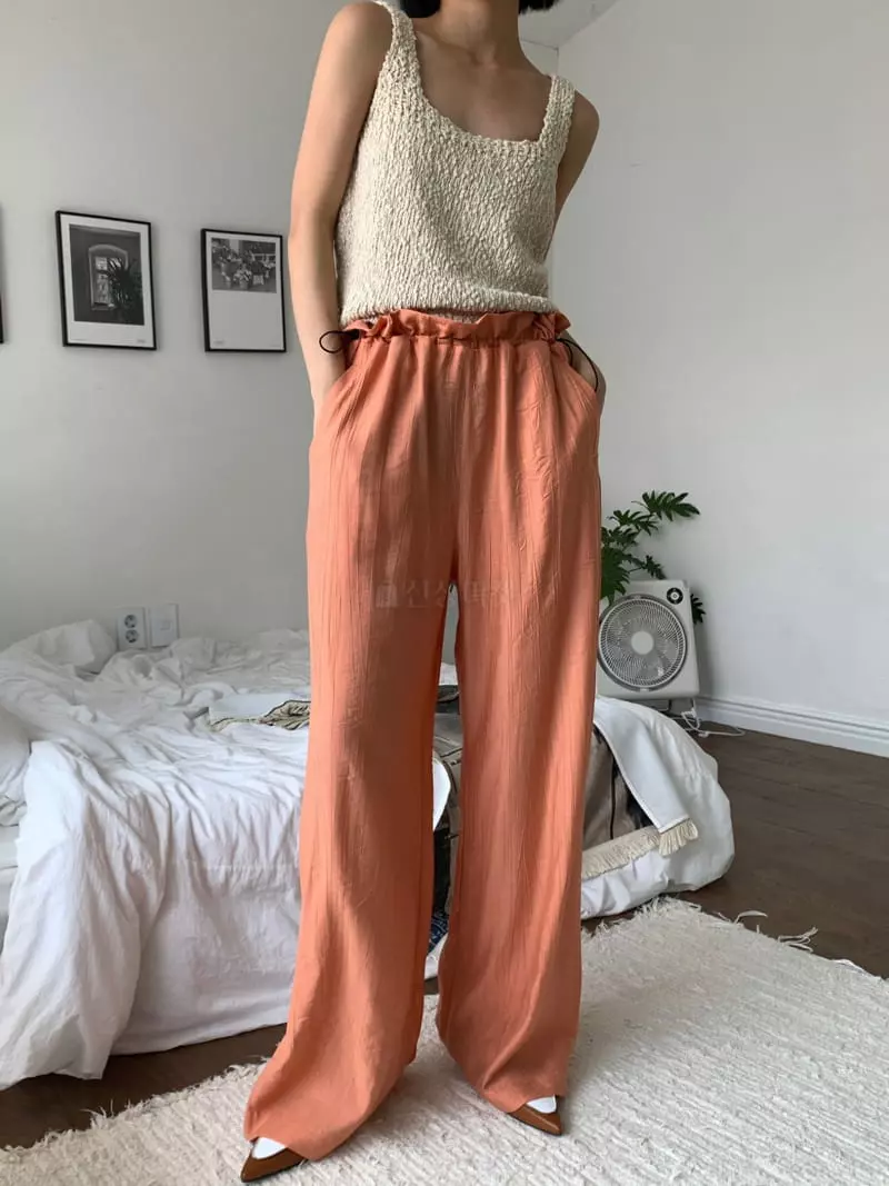 Almond Pepe - Korean Women Fashion - #momslook - Rinkle Pants - 8