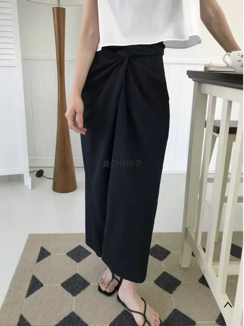 Almond Pepe - Korean Women Fashion - #momslook - Linen Tie Skirt - 5