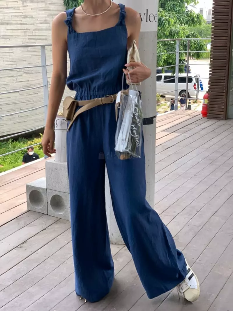 Almond Pepe - Korean Women Fashion - #momslook - Nine Linen Jumpsuit - 10