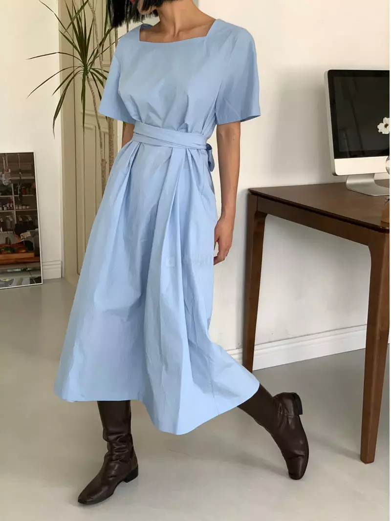 Almond Pepe - Korean Women Fashion - #pursuepretty - Wrap One-piece - 5