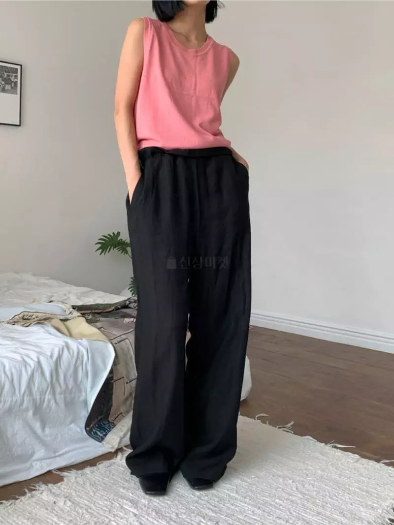 Almond Pepe - Korean Women Fashion - #pursuepretty - Winds Linen Knit Tee