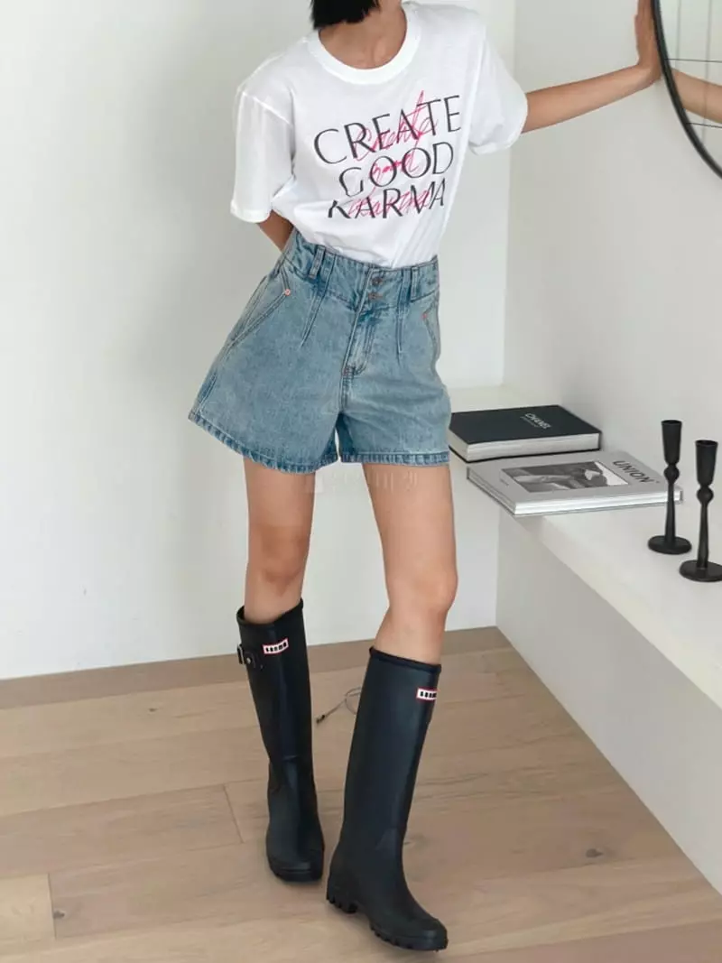 Almond Pepe - Korean Women Fashion - #pursuepretty - Jety Denim Shorts - 4