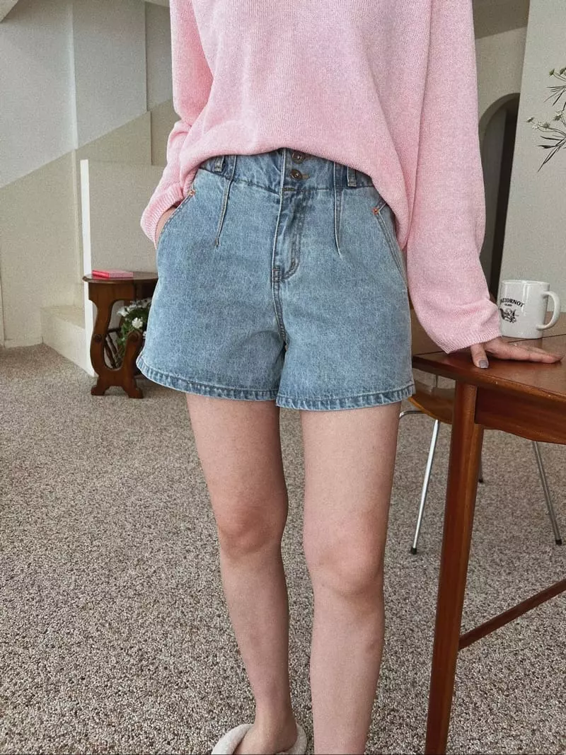 Almond Pepe - Korean Women Fashion - #romanticstyle - Jety Denim Shorts - 5