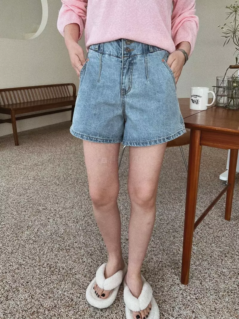 Almond Pepe - Korean Women Fashion - #thatsdarling - Jety Denim Shorts - 7
