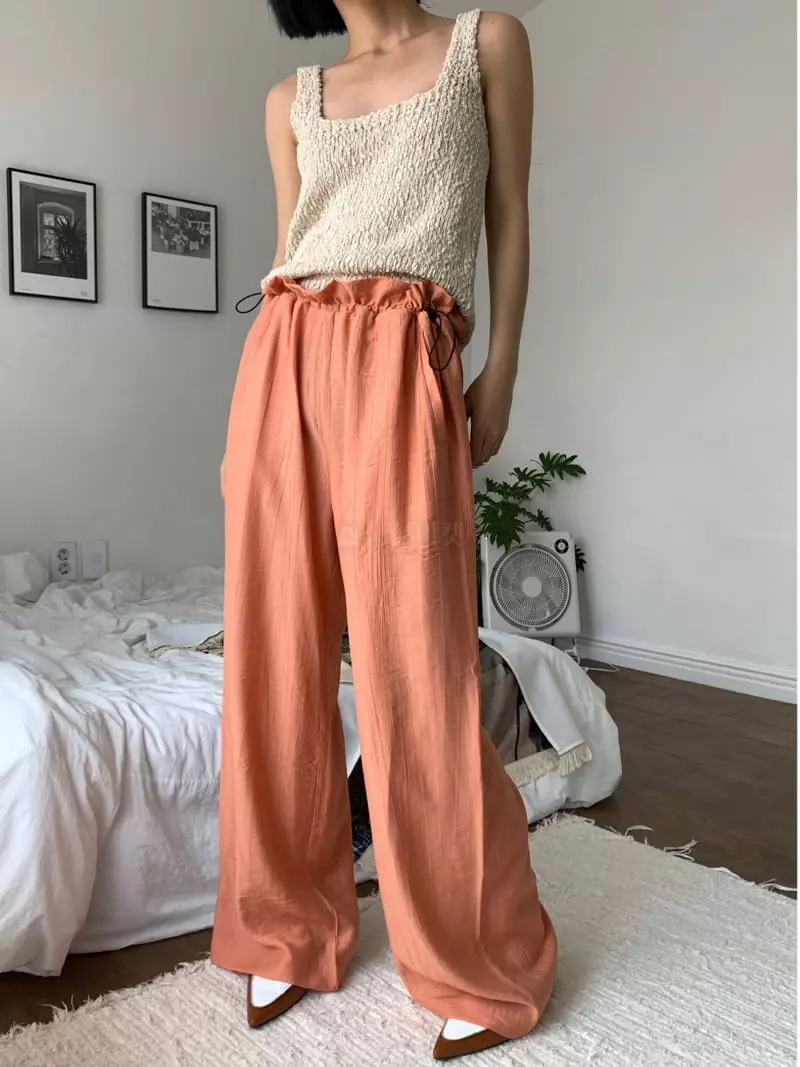 Almond Pepe - Korean Women Fashion - #thelittlethings - Slub Knit Sleeveless - 3