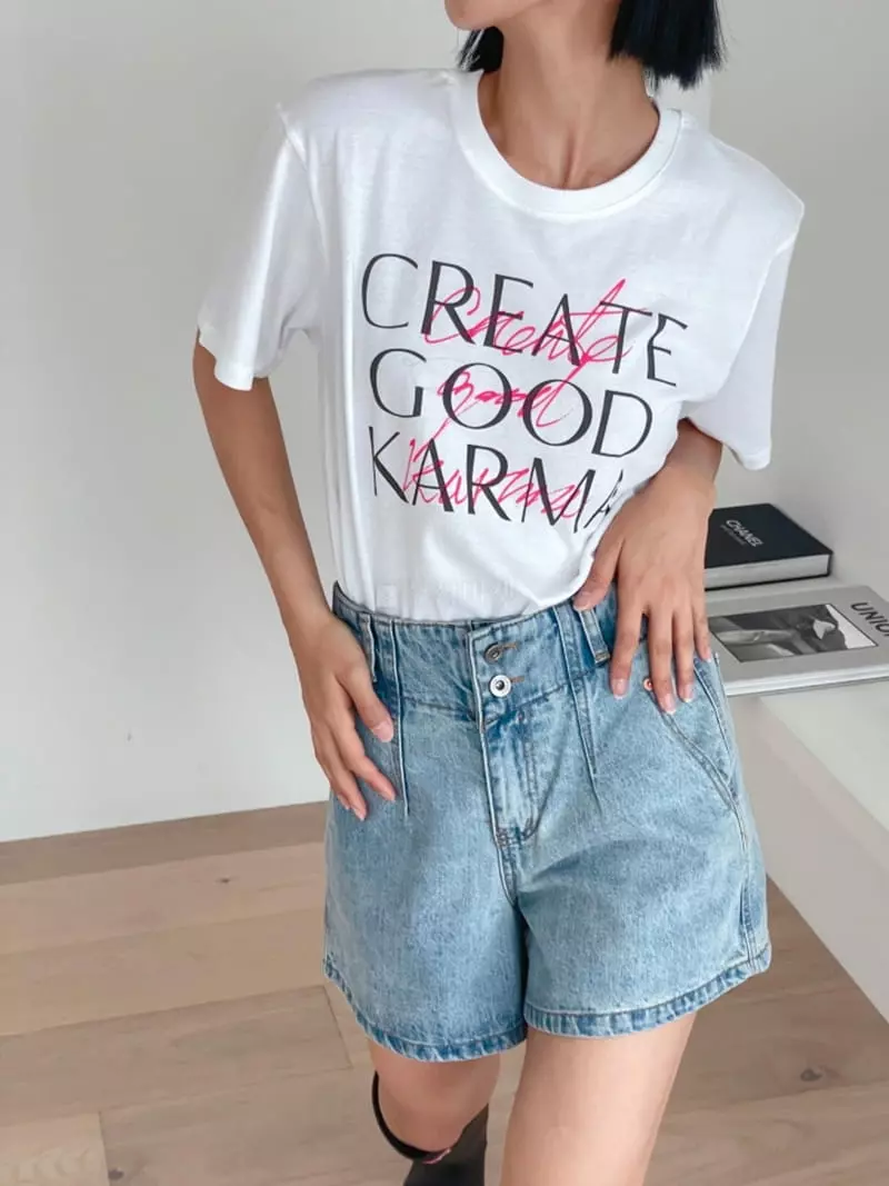 Almond Pepe - Korean Women Fashion - #vintageinspired - Jety Denim Shorts