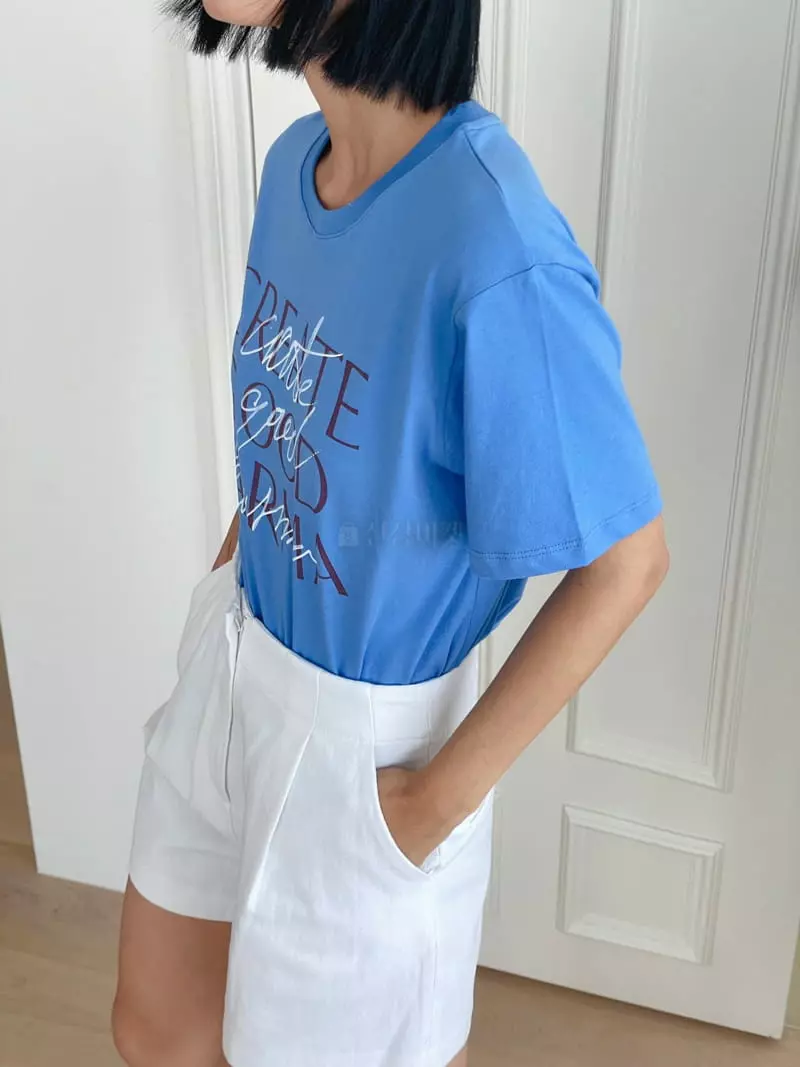 Almond Pepe - Korean Women Fashion - #womensfashion - Hand Printing Tee - 6