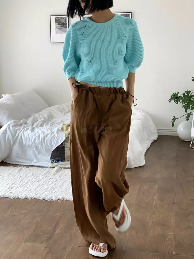 Almond Pepe - Korean Women Fashion - #womensfashion - Rinkle Pants