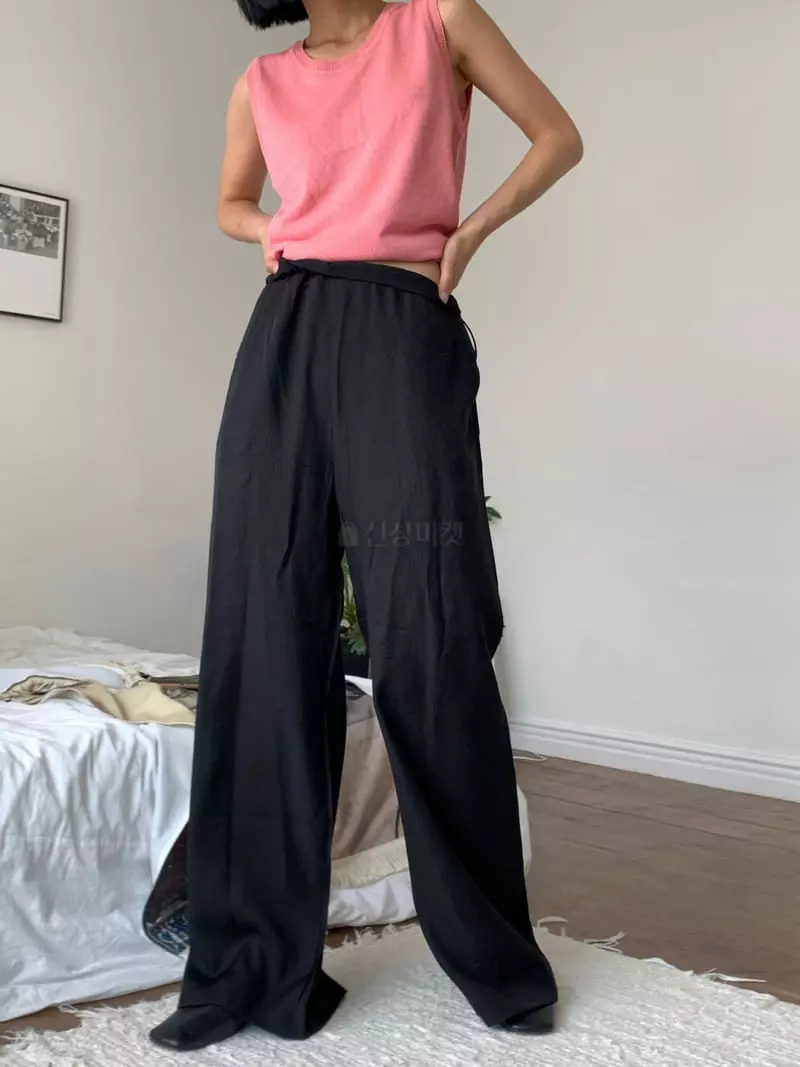 Almond Pepe - Korean Women Fashion - #womensfashion - Rinkle Pants - 3