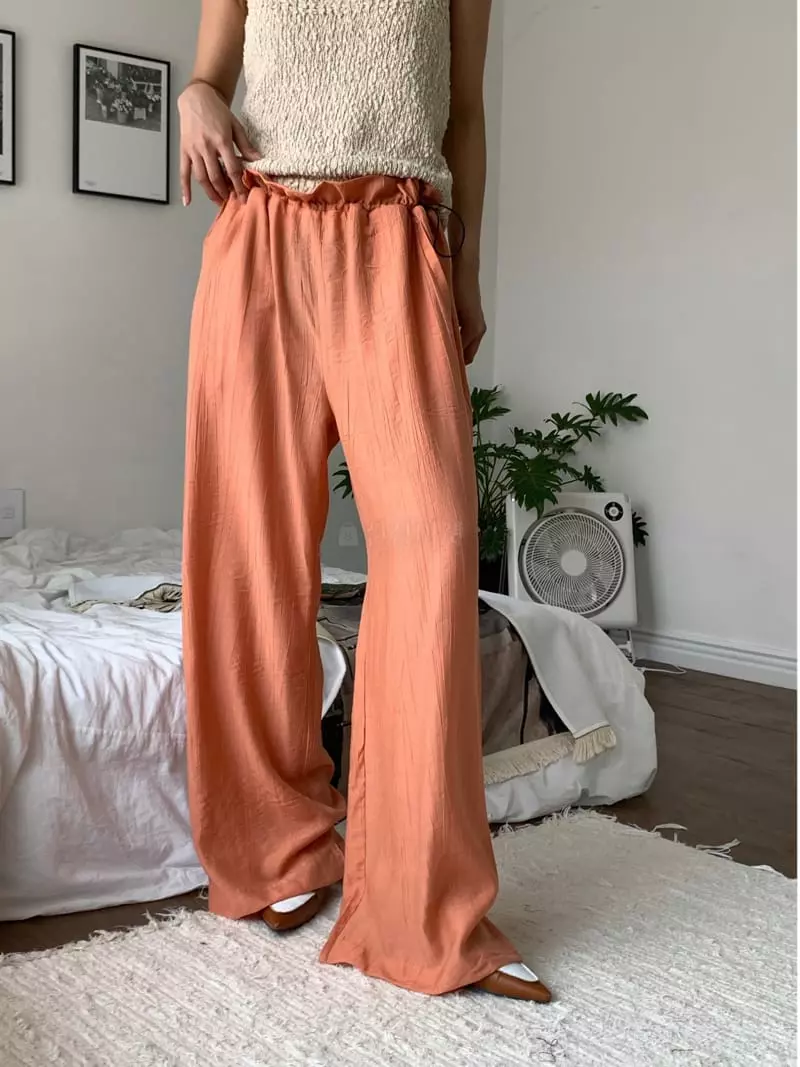 Almond Pepe - Korean Women Fashion - #womensfashion - Rinkle Pants - 7