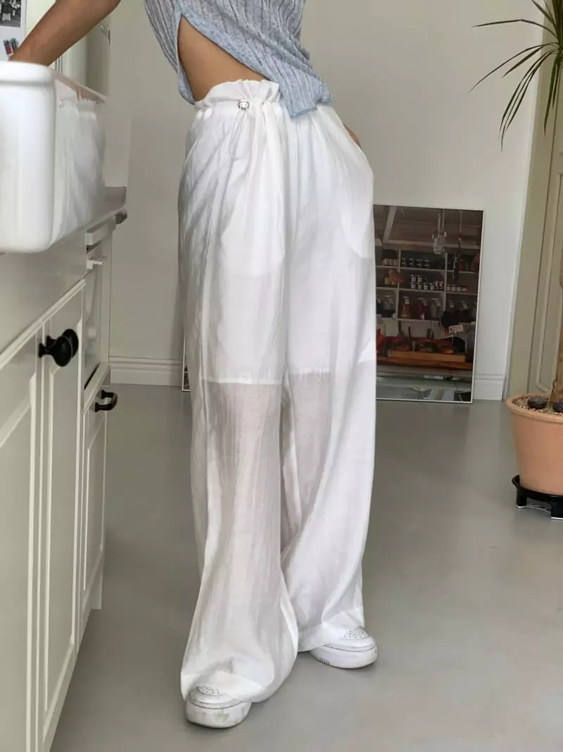Almond Pepe - Korean Women Fashion - #womensfashion - Rinkle Pants - 9
