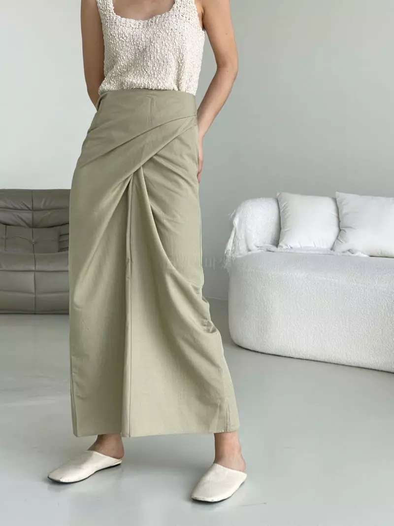 Almond Pepe - Korean Women Fashion - #womensfashion - Linen Tie Skirt - 10