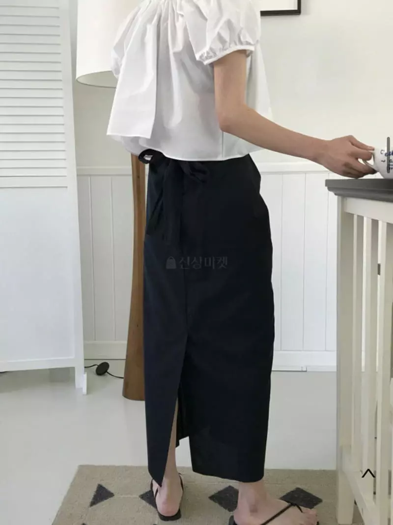 Almond Pepe - Korean Women Fashion - #womensfashion - Linen Tie Skirt - 2