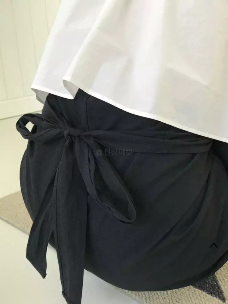 Almond Pepe - Korean Women Fashion - #momslook - Linen Tie Skirt - 4
