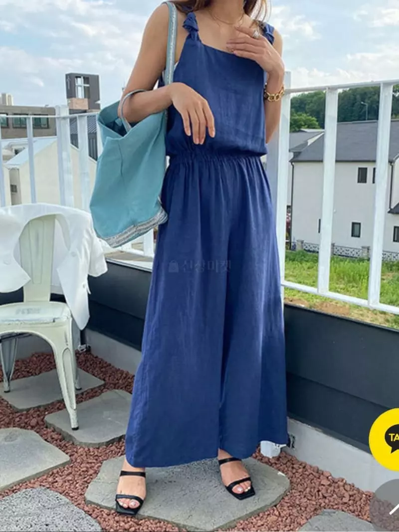 Almond Pepe - Korean Women Fashion - #womensfashion - Nine Linen Jumpsuit - 3