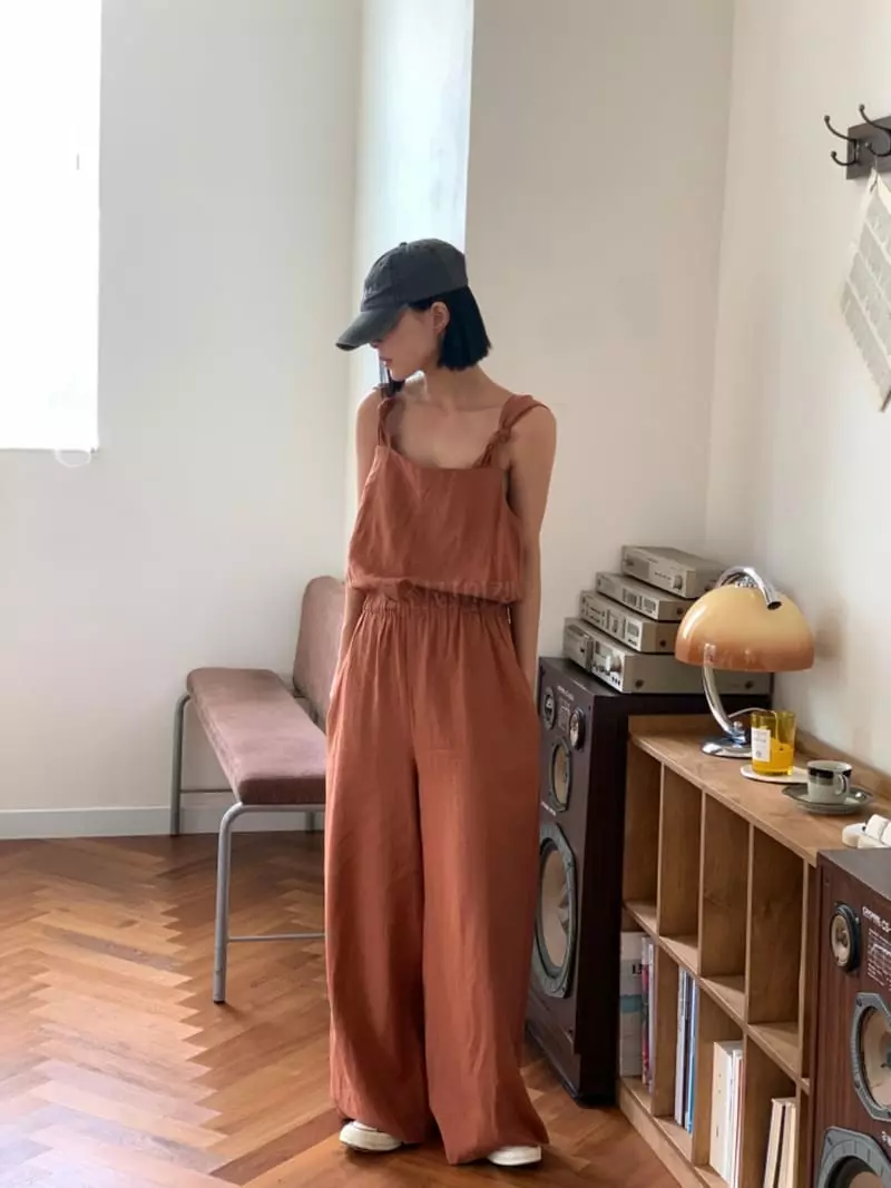 Almond Pepe - Korean Women Fashion - #womensfashion - Nine Linen Jumpsuit - 5