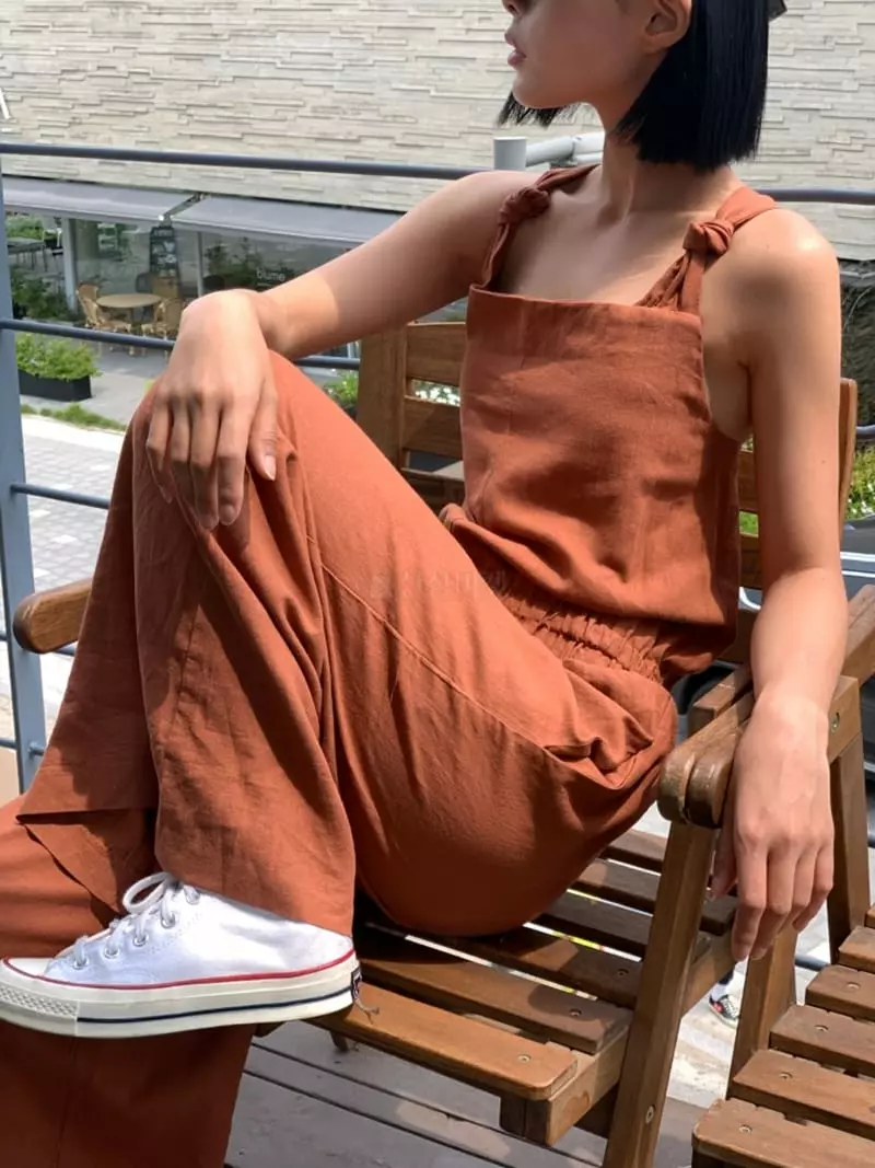 Almond Pepe - Korean Women Fashion - #womensfashion - Nine Linen Jumpsuit - 9