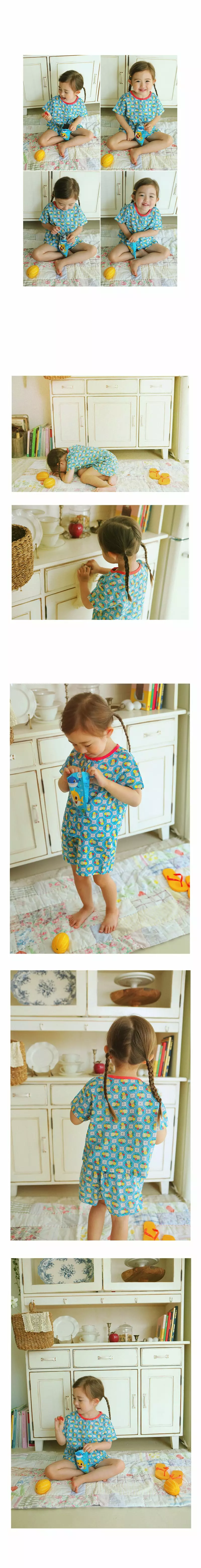 Amber - Korean Children Fashion - #childofig - Conny Top Bottom Set - 3