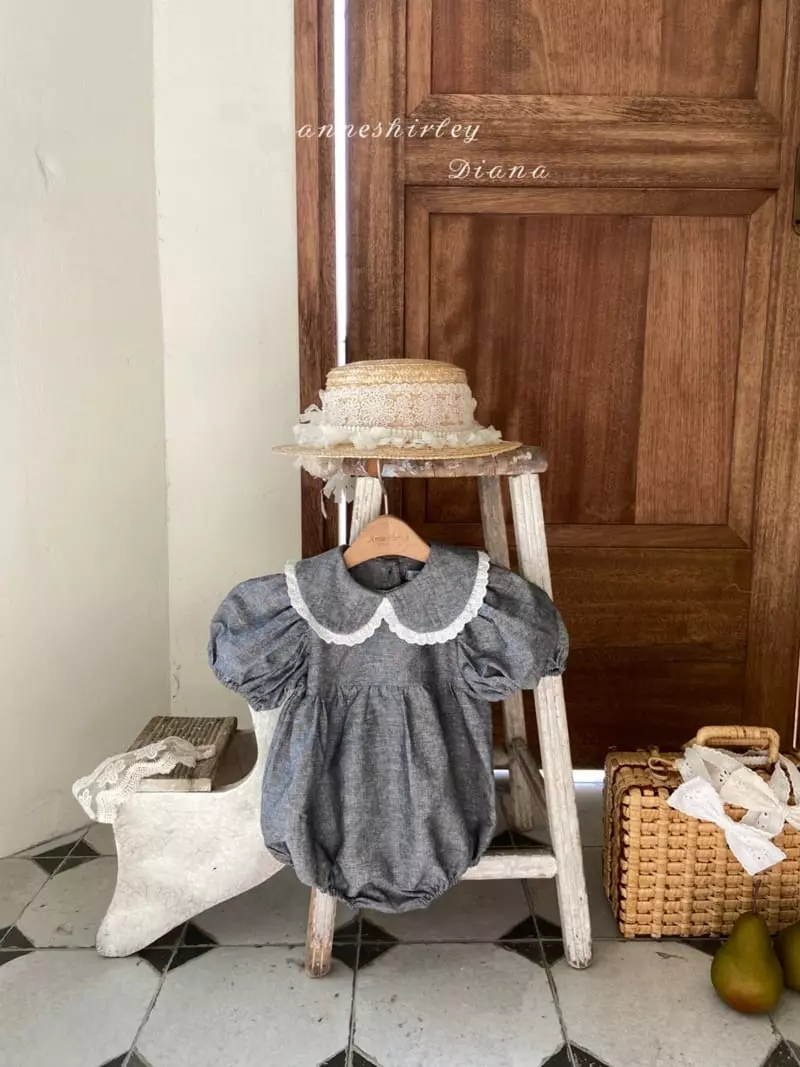Anne Shirley - Korean Baby Fashion - #babyclothing - Mohen Collar Bodysuit - 5
