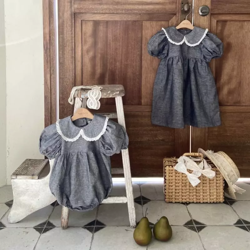 Anne Shirley - Korean Baby Fashion - #babyfashion - Mohen Collar Bodysuit - 6