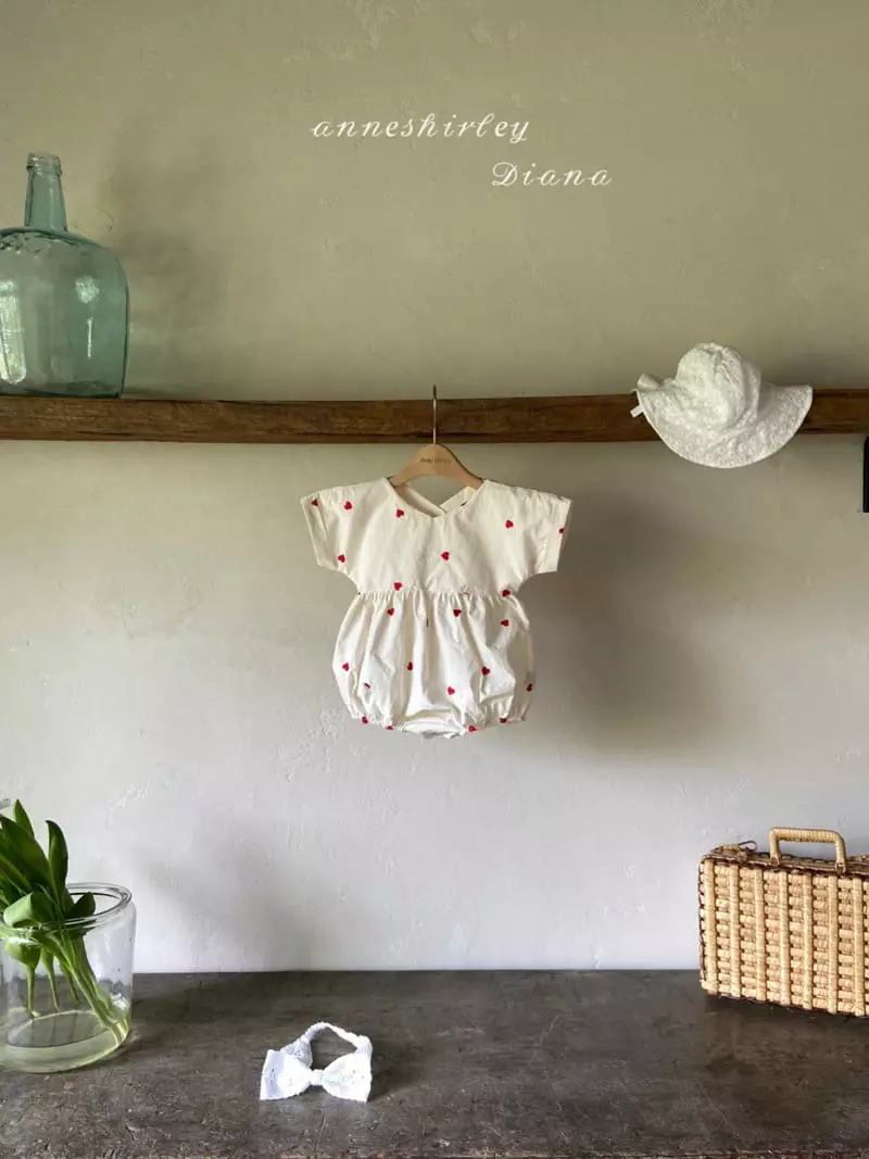 Anne Shirley - Korean Baby Fashion - #babyoninstagram - Heart Bodysuit - 3