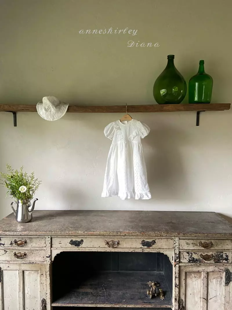 Anne Shirley - Korean Baby Fashion - #babyootd - Eyelet One-piece