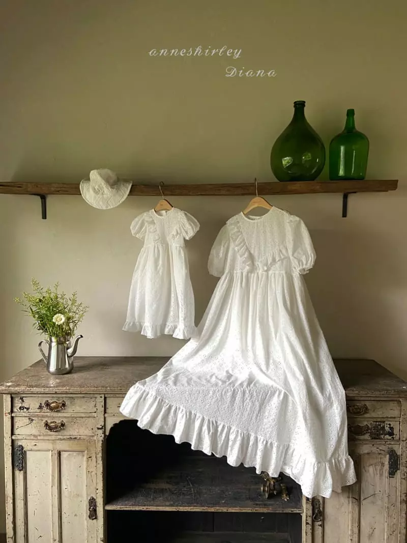 Anne Shirley - Korean Baby Fashion - #babyoutfit - Eyelet One-piece - 3
