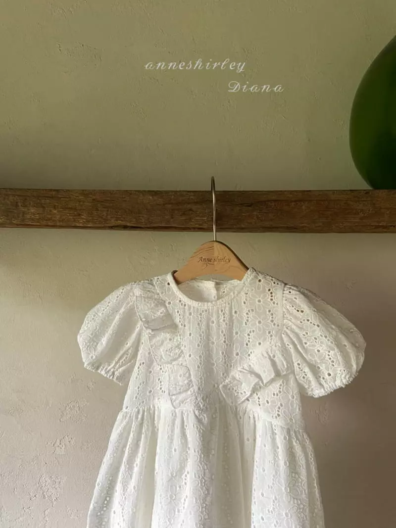Anne Shirley - Korean Baby Fashion - #babyoutfit - Eyelet One-piece - 4