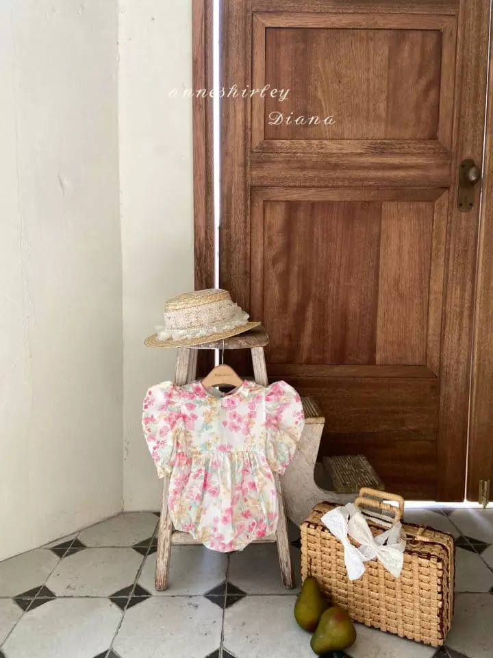 Anne Shirley - Korean Baby Fashion - #onlinebabyshop - Flower Bodysuit - 12