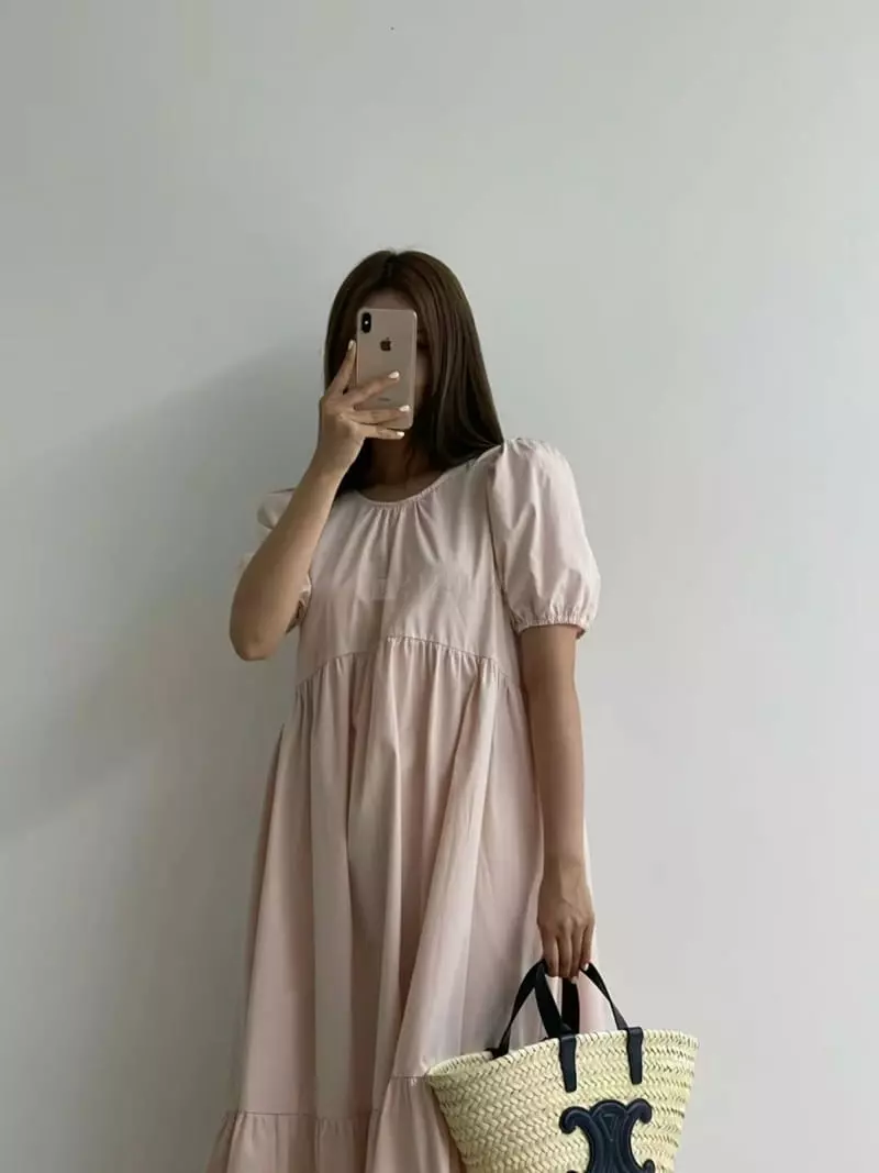 Another Avenue - Korean Women Fashion - #momslook - Plare Shirring One-piece - 7