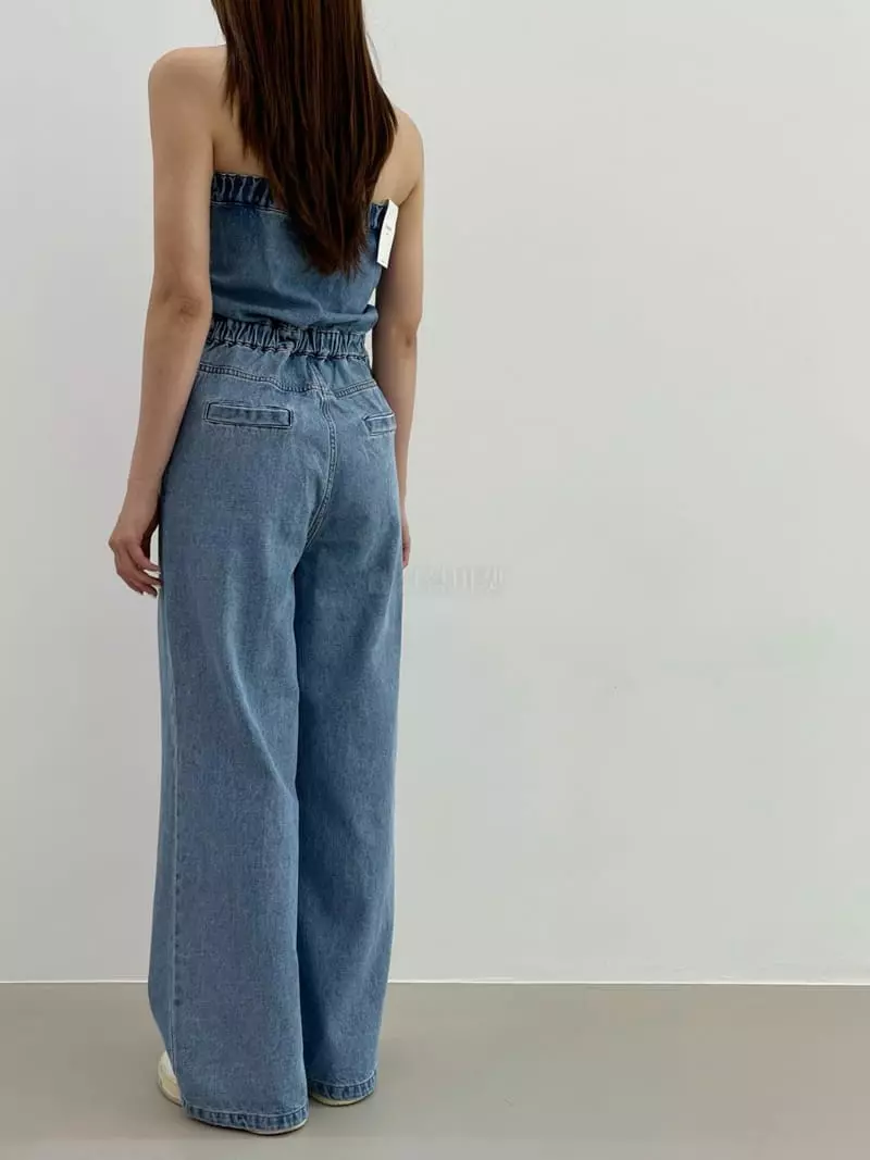 Another Avenue - Korean Women Fashion - #womensfashion - Top Deim Jumpsuit - 4