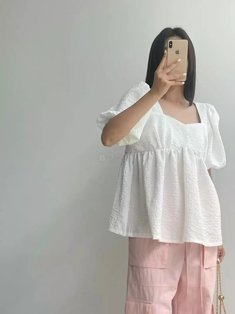 Another Avenue - Korean Women Fashion - #momslook - Cube Blouse - 2
