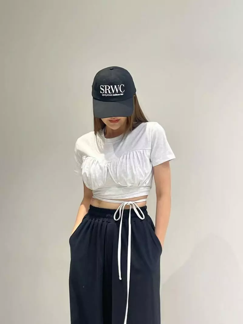 Another Avenue - Korean Women Fashion - #momslook - Wire Crop Tee - 7