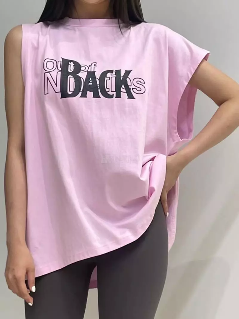 Another Avenue - Korean Women Fashion - #momslook - Unbal Paint Tee - 8