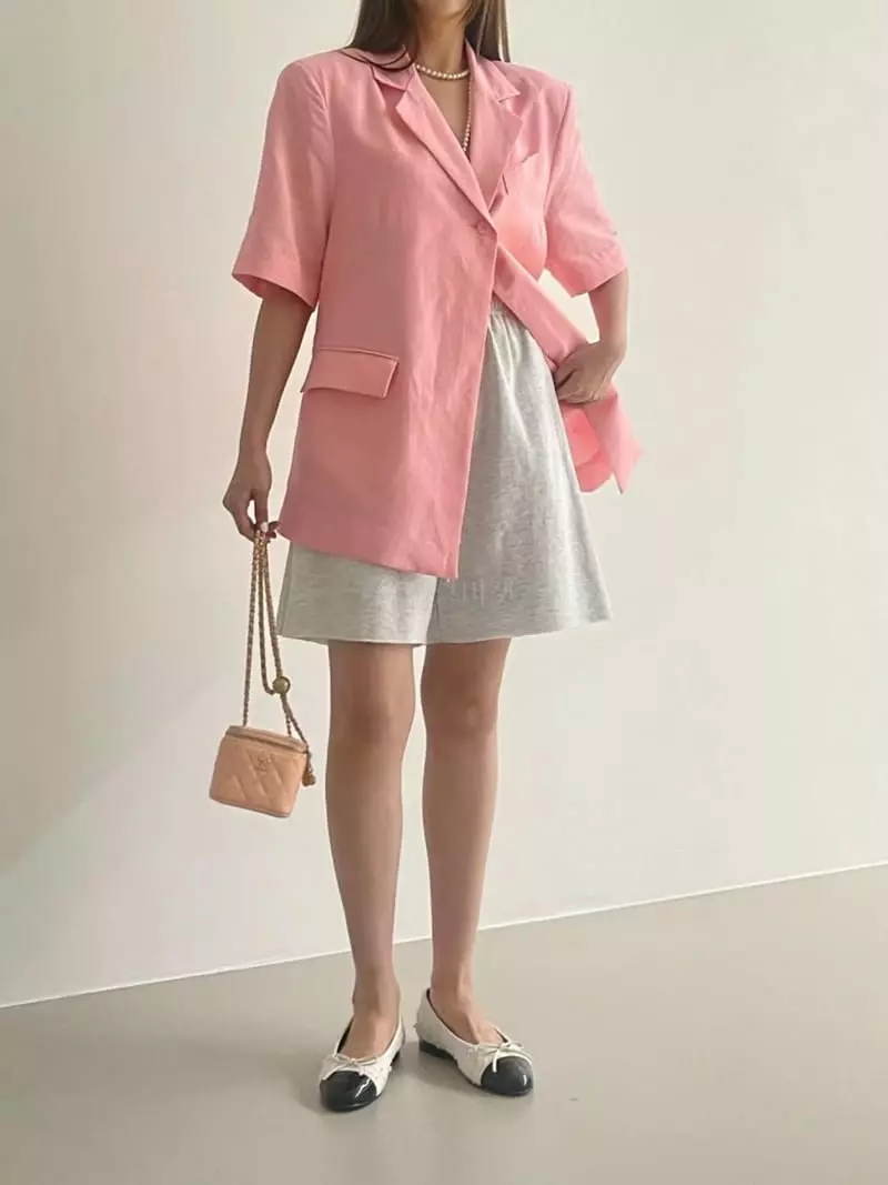 Another Avenue - Korean Women Fashion - #momslook - Short Sleeves Jacket - 2