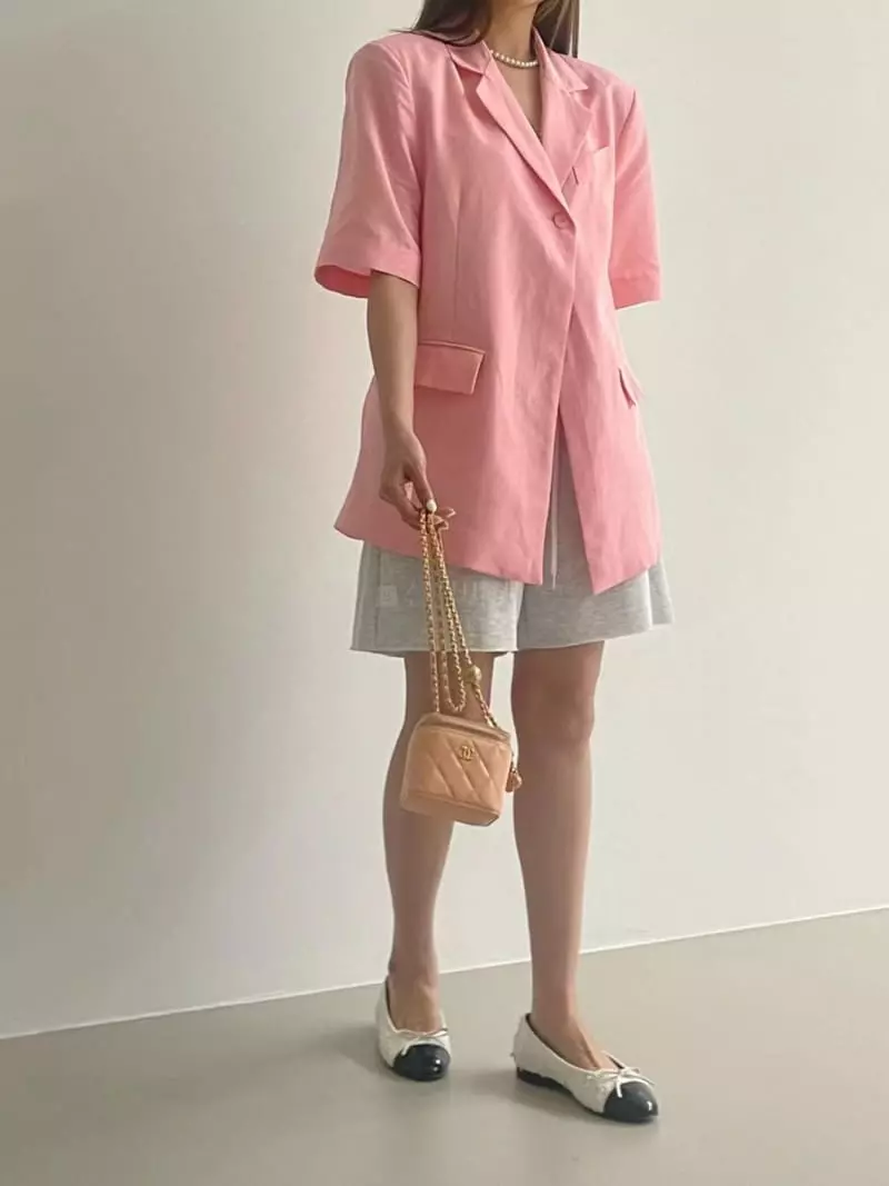 Another Avenue - Korean Women Fashion - #momslook - Short Sleeves Jacket - 3